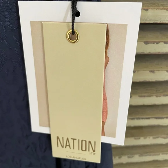 Nation LTD Penelope V Back slip dress - Picture 5 of 11